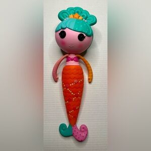 SOLD 2012 Lalaloopsy 15" Mermaid Play Doll Blue Hair Orange Tail Pink Accents